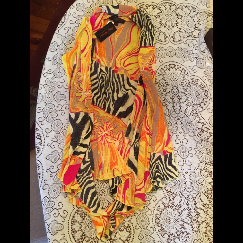 Pleats Collection Vest NWT